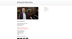 Desktop Screenshot of edwardklorman.com